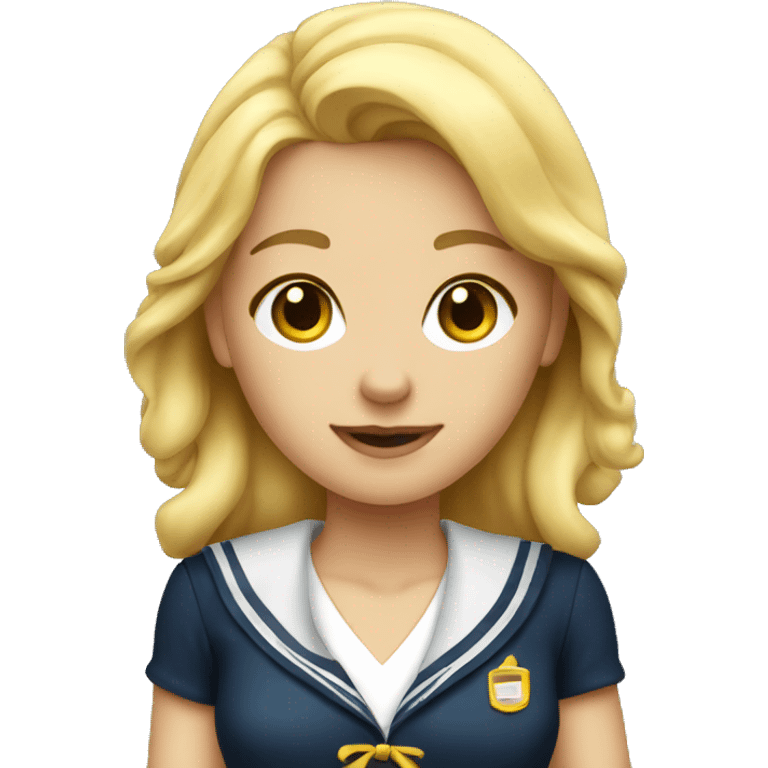 Blonde girl sailor emoji