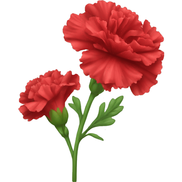 Red Carnation flower emoji