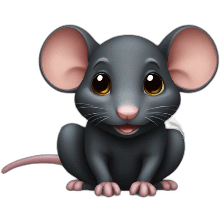 cute black rat emoji