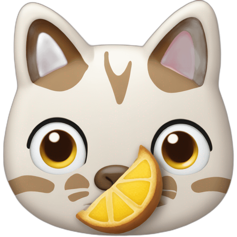 Mischung aus Kuchen und katze emoji