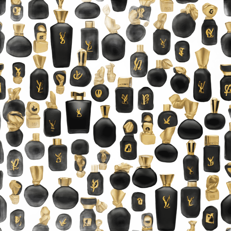 black ysl perfume emoji