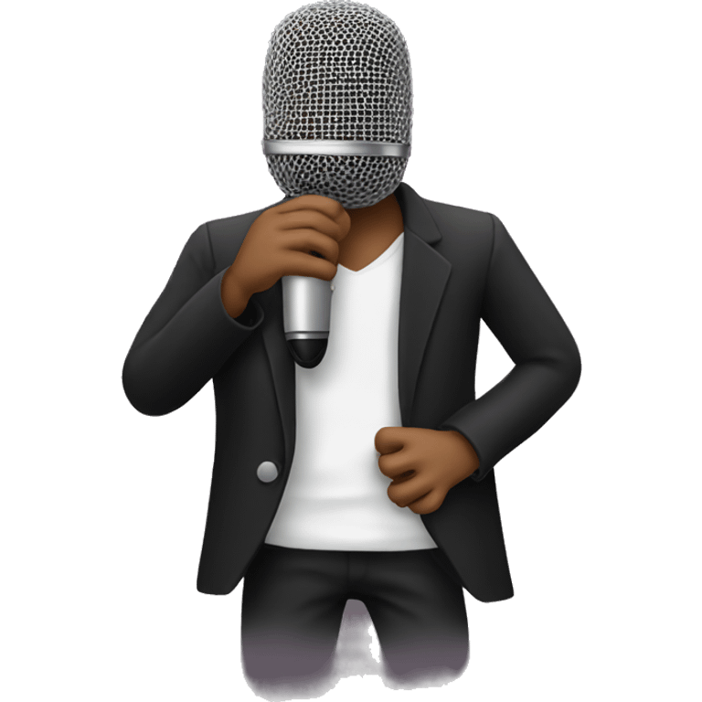 musician with microphone emoji