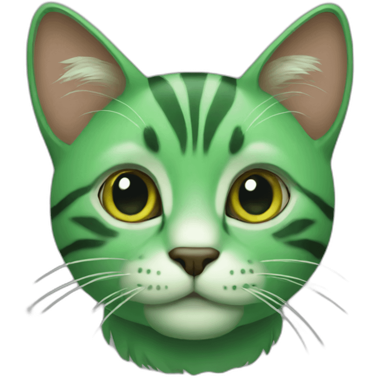 green cat emoji