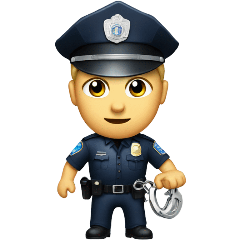 Police officer with handcuffs emoji