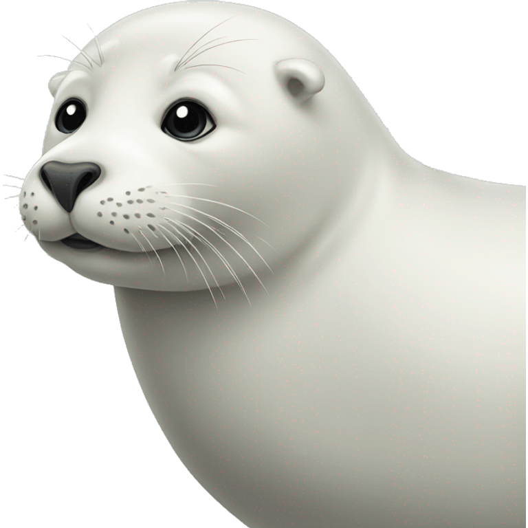 cartoon white seal emoji