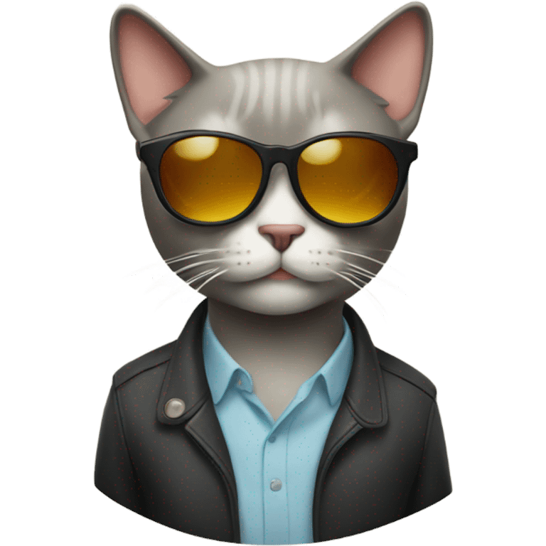 Cat with sunglasses emoji