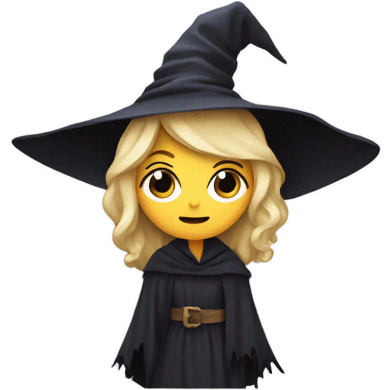 witch with blonde hair crazy emoji