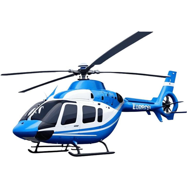 Eurocopter EC135 - Airbus Helicopters (Model Year: 2020) (Iconic colour: Blue and white) emoji