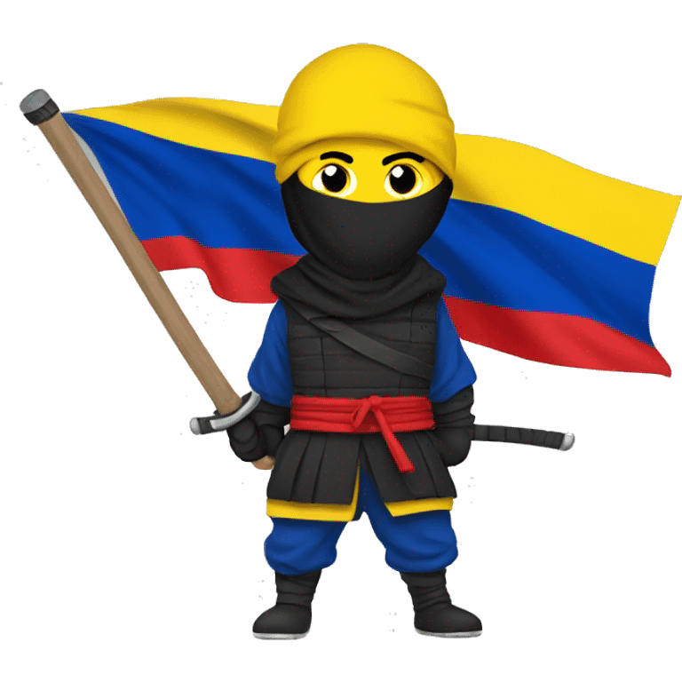 Ninja with romania flag emoji