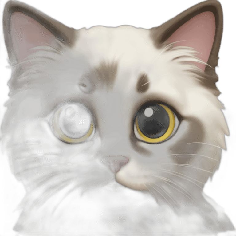 Ragdoll kitten emoji