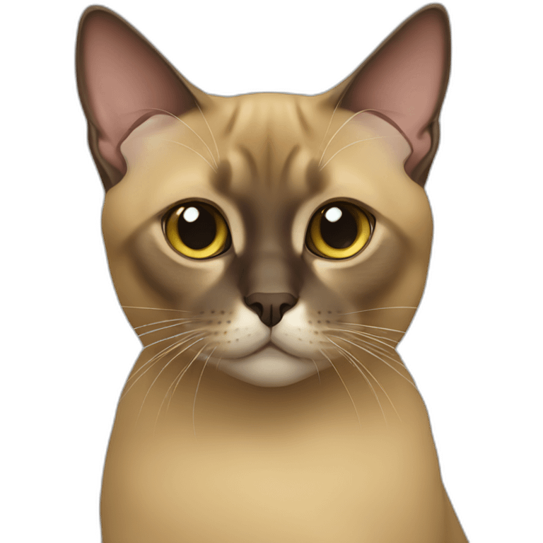 Burmese cat emoji