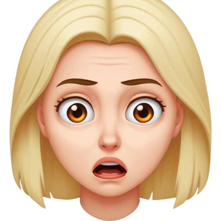 Scared woman emoji