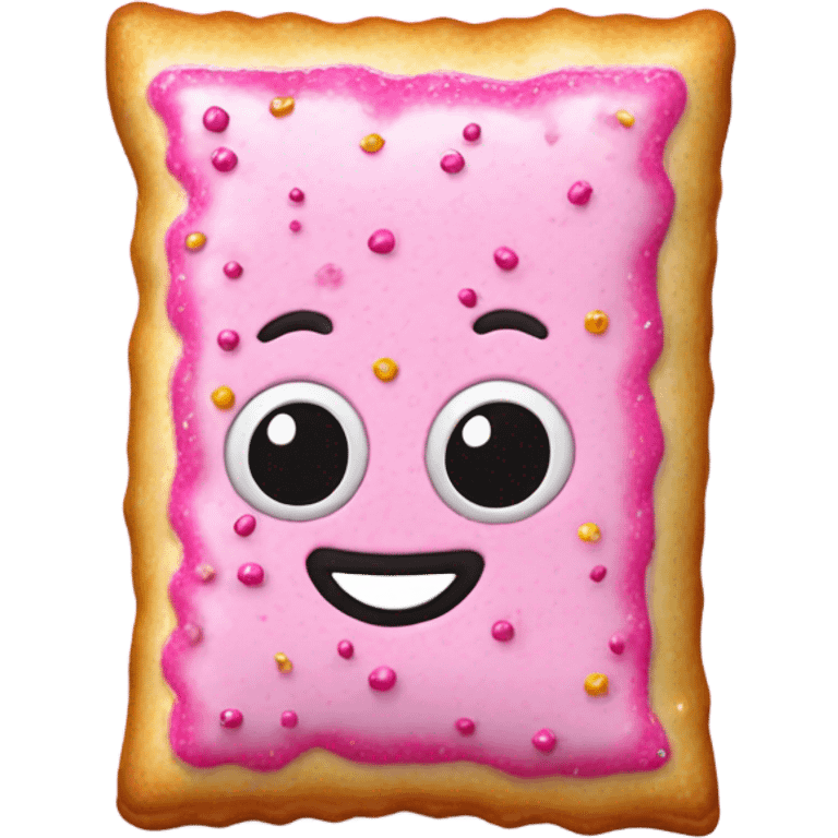 Realistic Pink poptart with glitter  emoji