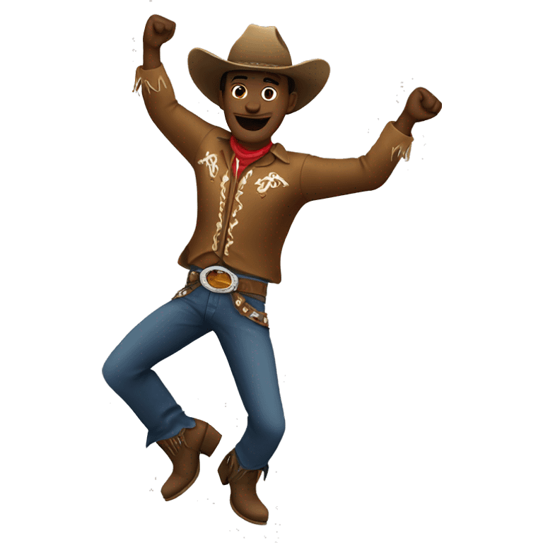 Cowboy dancing emoji