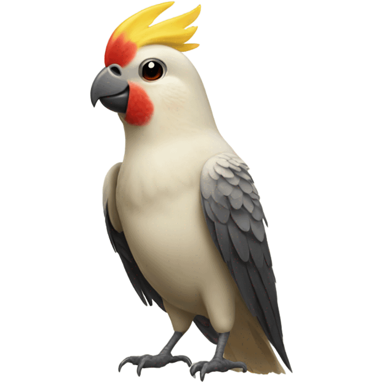 cockatiel celebrating emoji