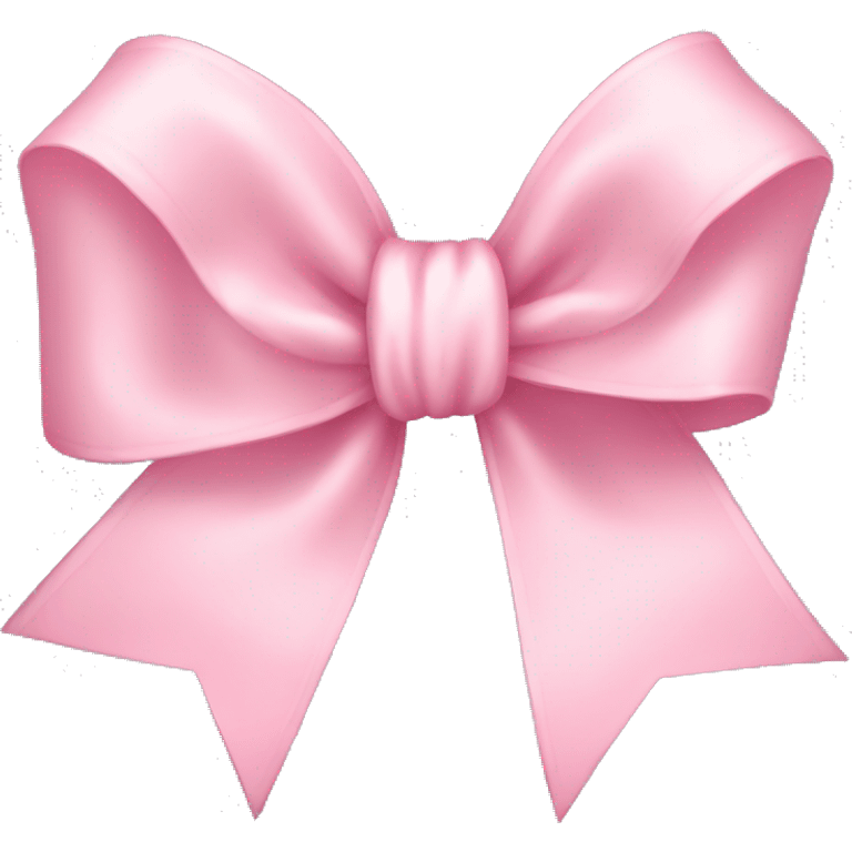 light pink ribbon bow emoji