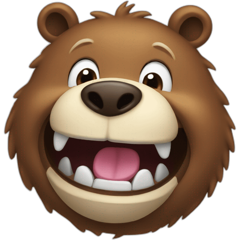 laugh bear emoji