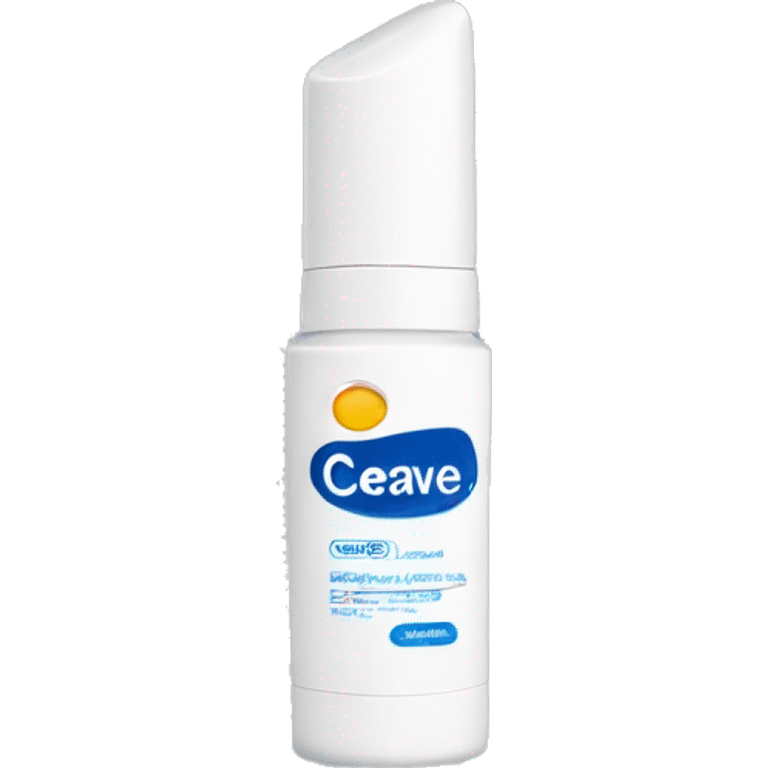 eye cream bottle with label cerave style  emoji