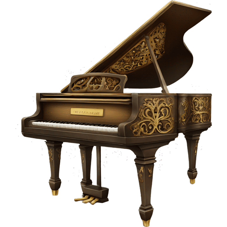 ornate upright piano emoji