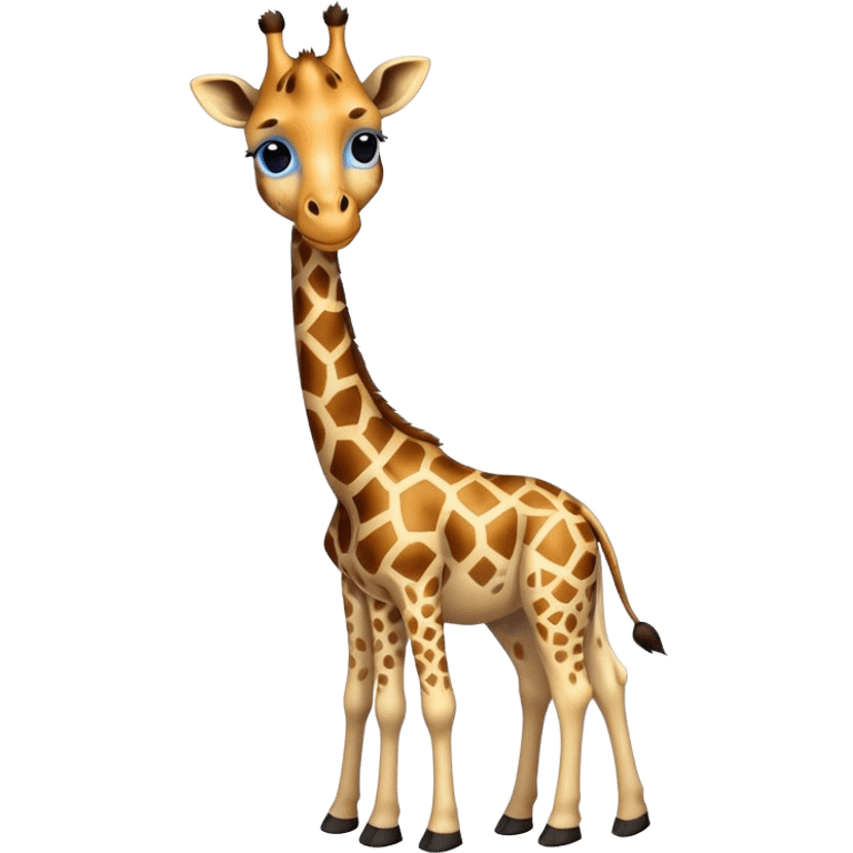 Giraffe with blue spots  emoji