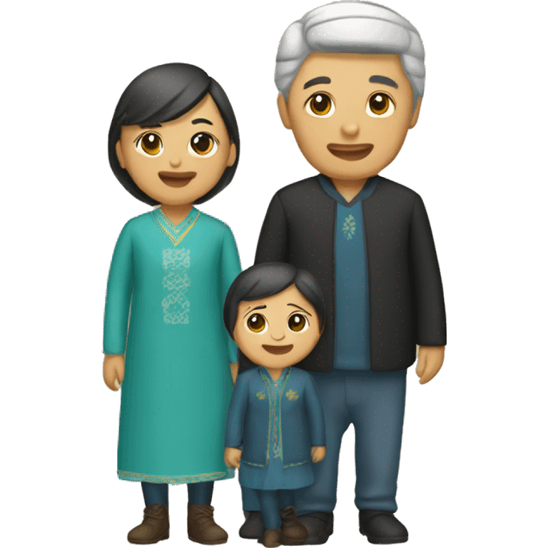 Kazakh family emoji