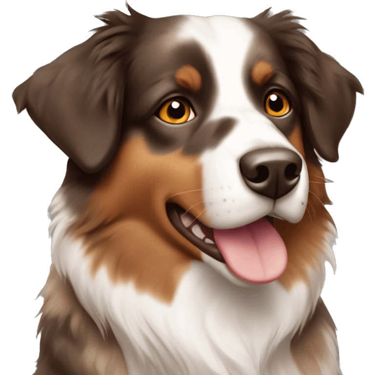 Australian shepherd shades of brown emoji