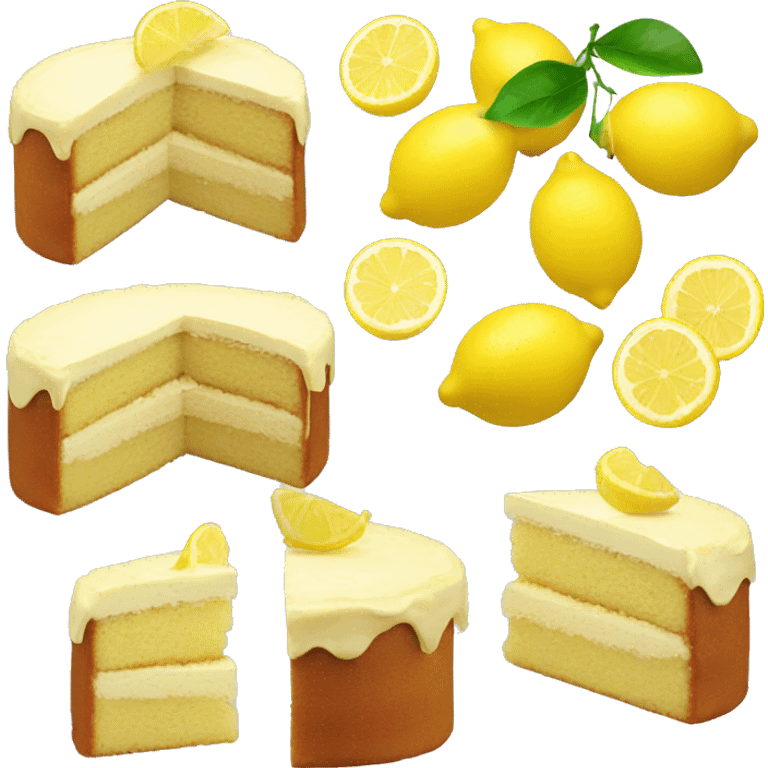 Lemon cake emoji