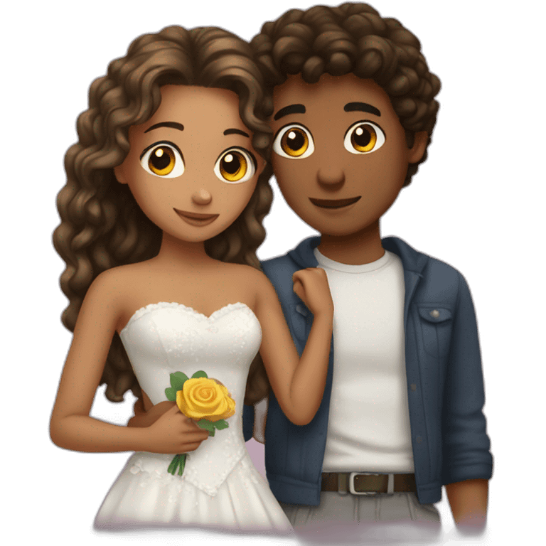 teenage love story emoji