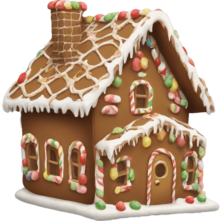 Gingerbread house emoji