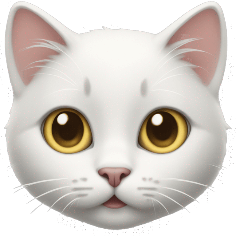 white cute cat emoji