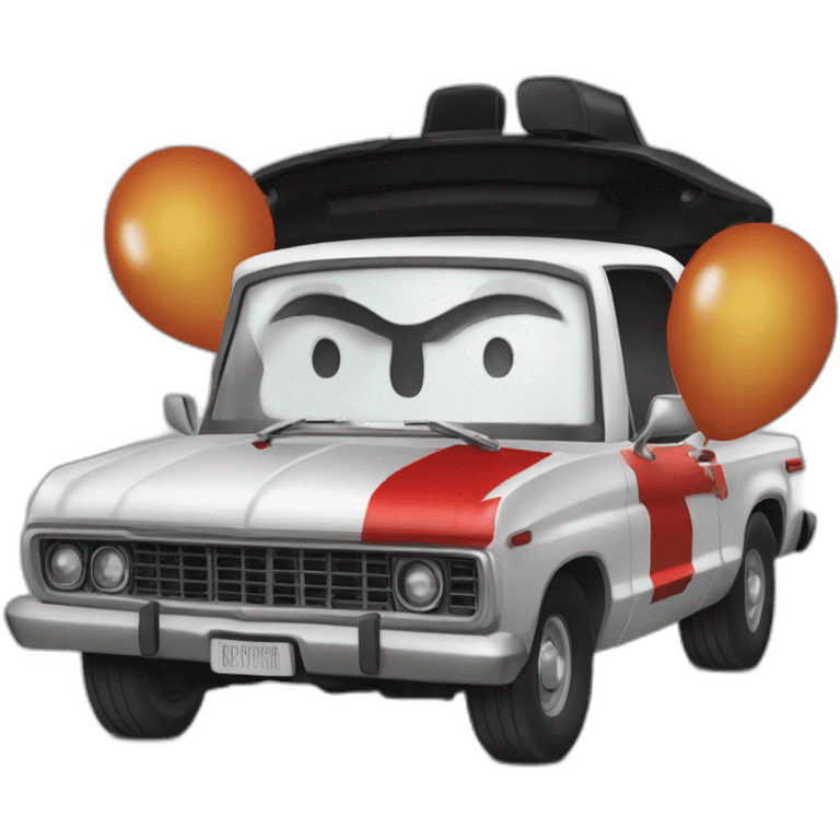 PennyWise Driving Dukes Of Hazard Car emoji