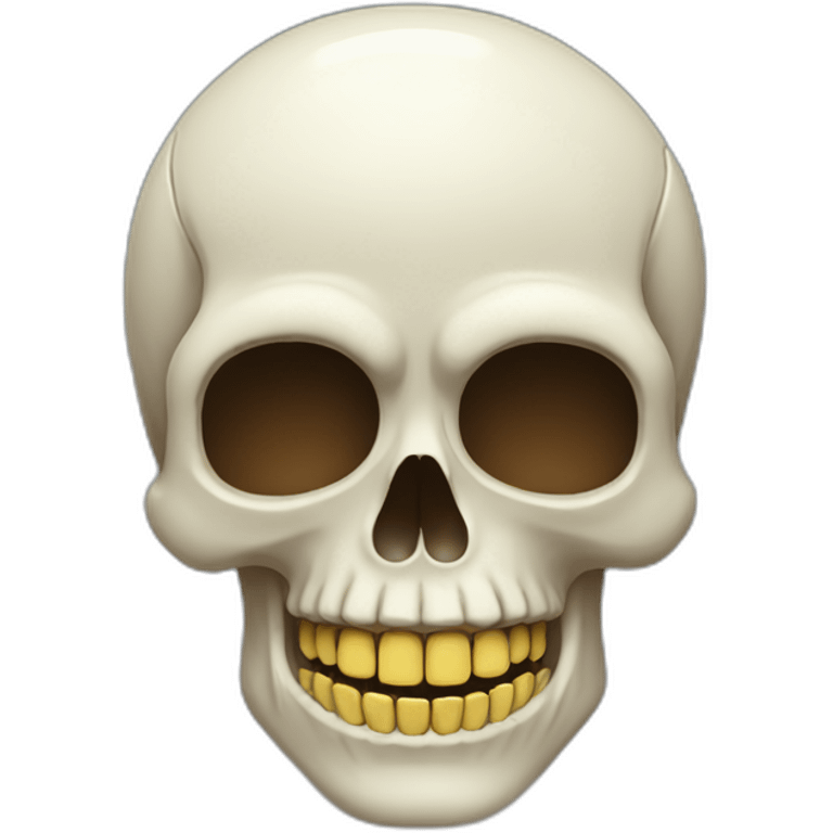 skull smiling deviously emoji