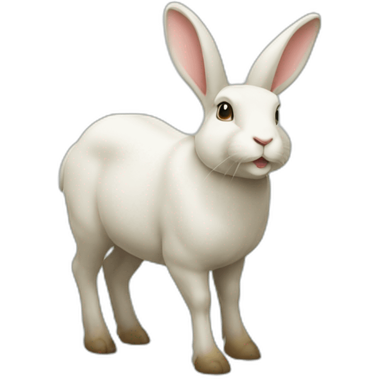 Lapin sur un chameau emoji