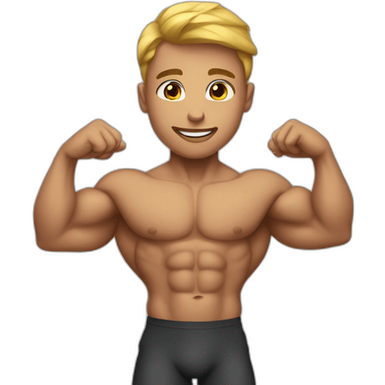 Bodybuilder boy emoji