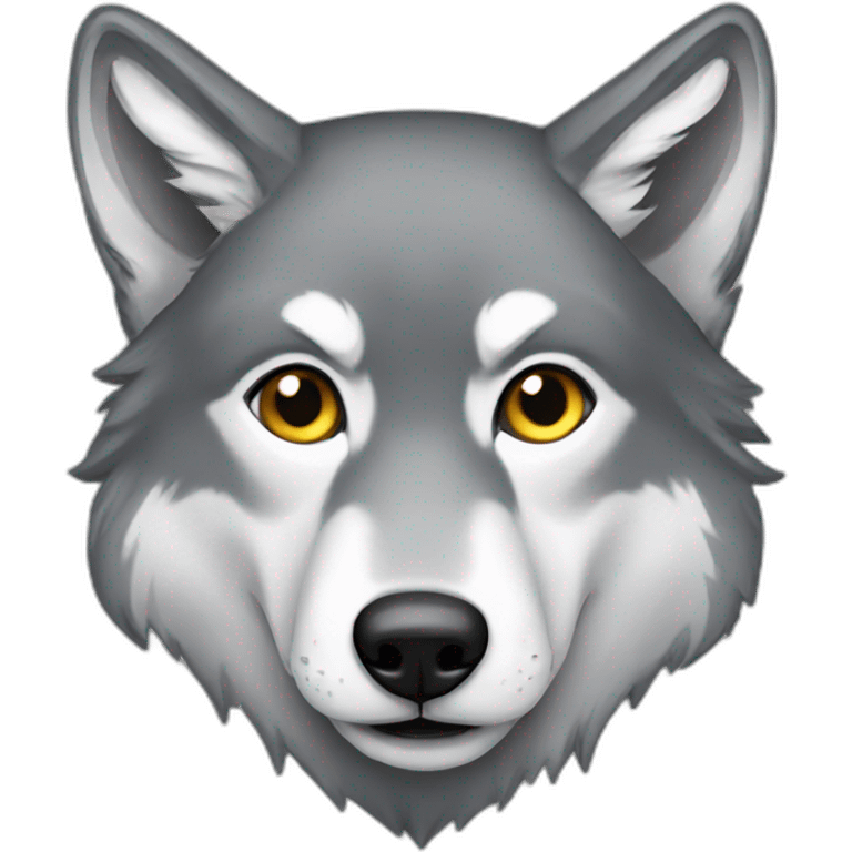 Female grey wolf  emoji