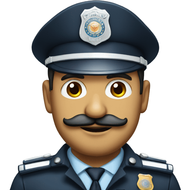 indian police man with moustache  emoji