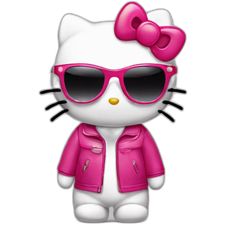 Hello kitty with sunglasses emoji