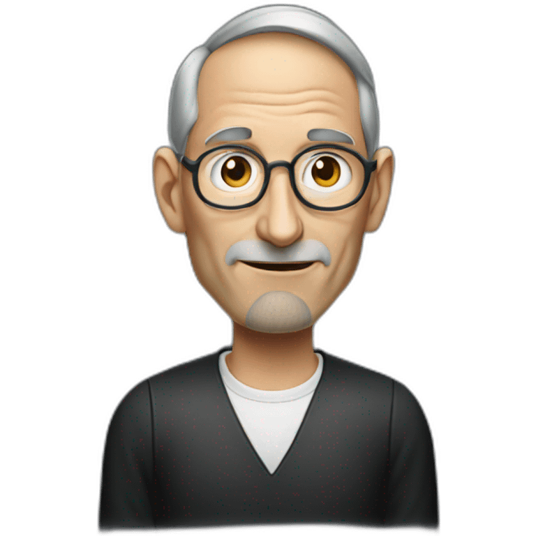 Steve Jobs with horns emoji