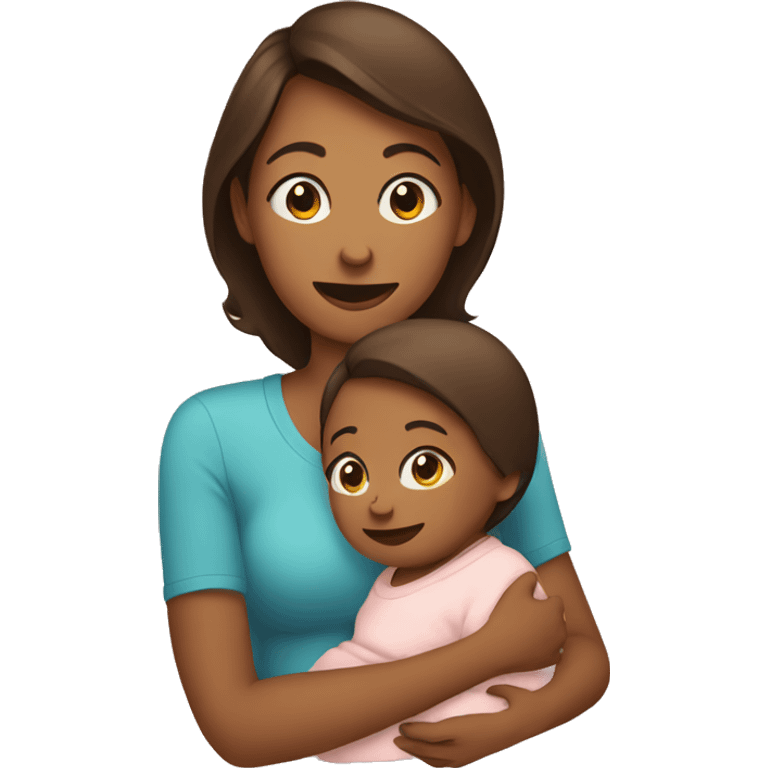 Mom and baby emoji