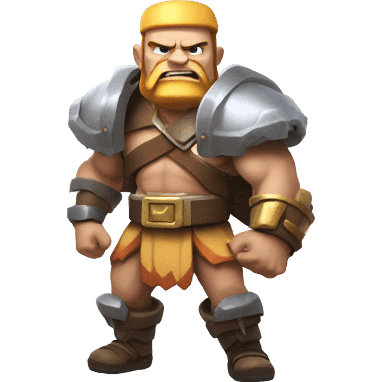 Clash of clans barbarian with jetpack joyride emoji