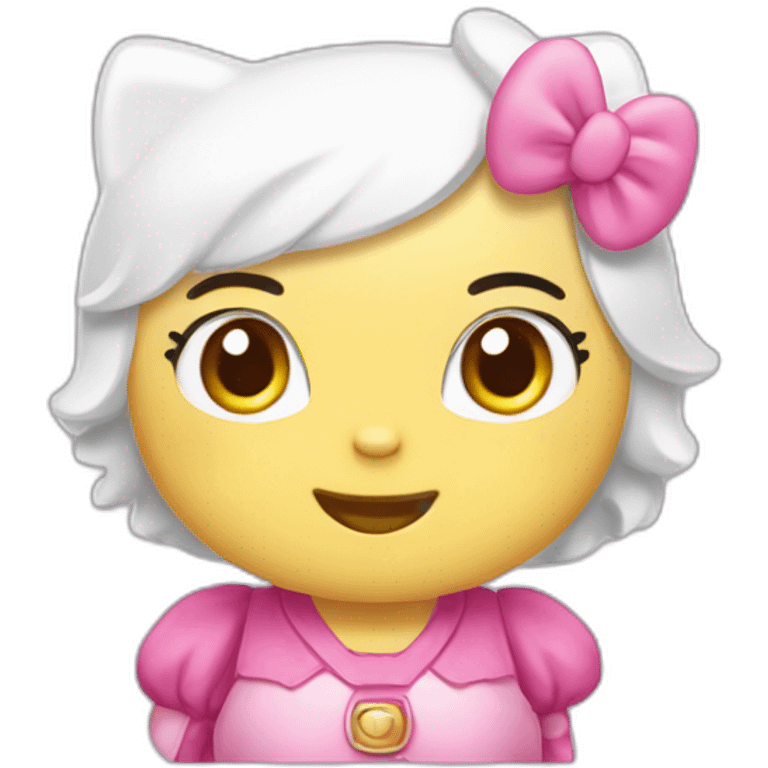 Gülen Hello kitty emoji