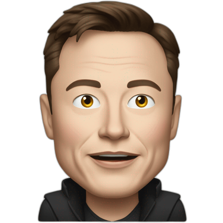 elon musk with a tesla model x  emoji