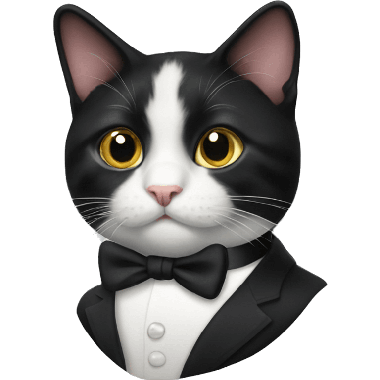 tuxedo cat  emoji