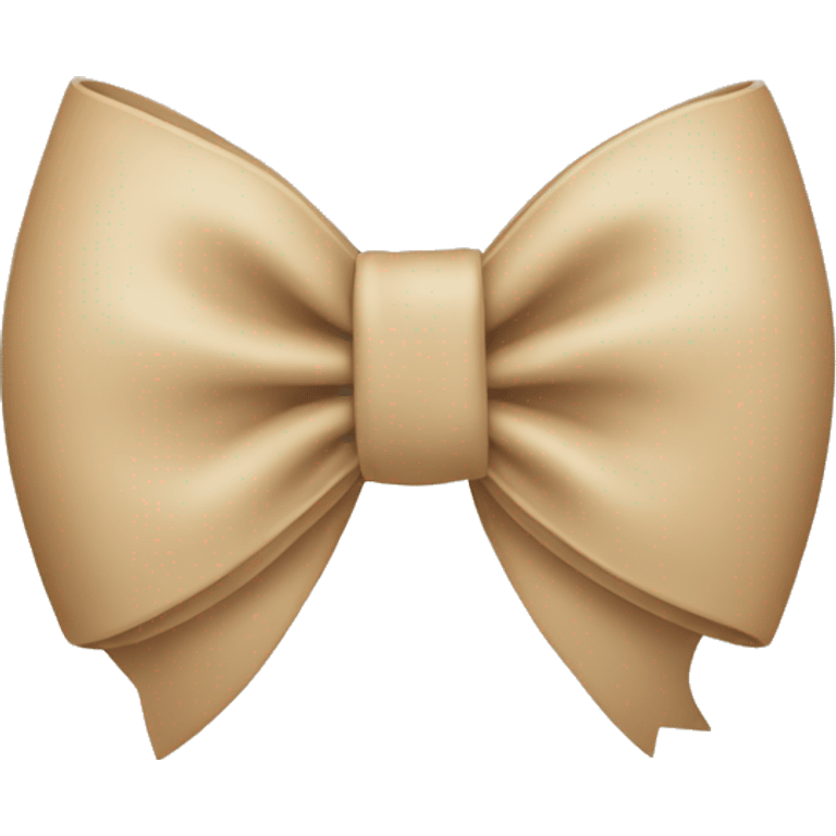 Beige bow emoji