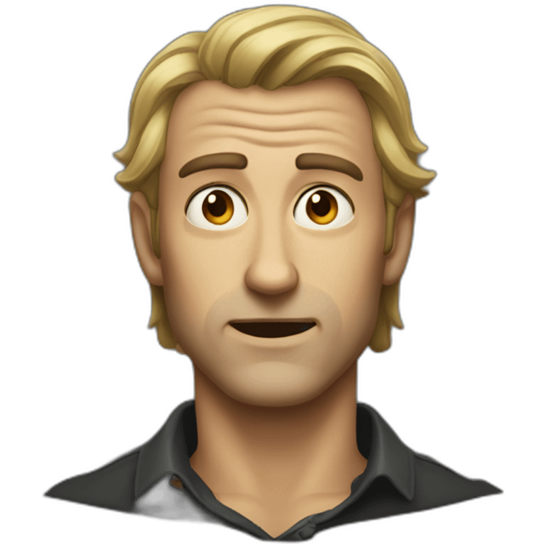 handsome frightning men emoji