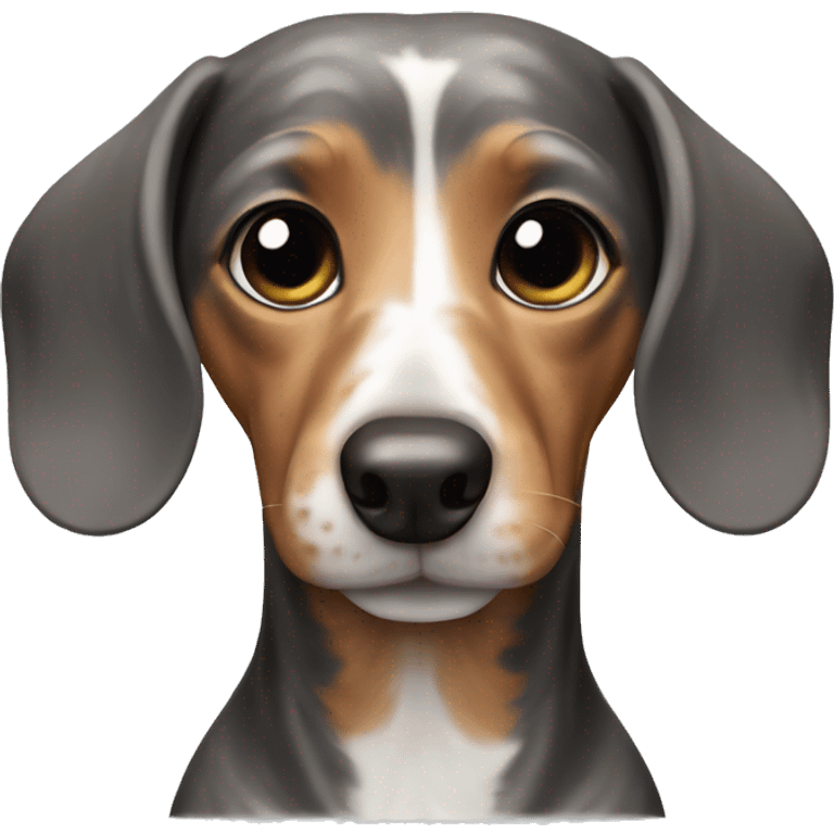 Marble dachshund emoji