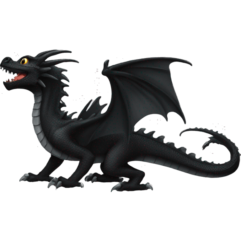  Black dragon emoji