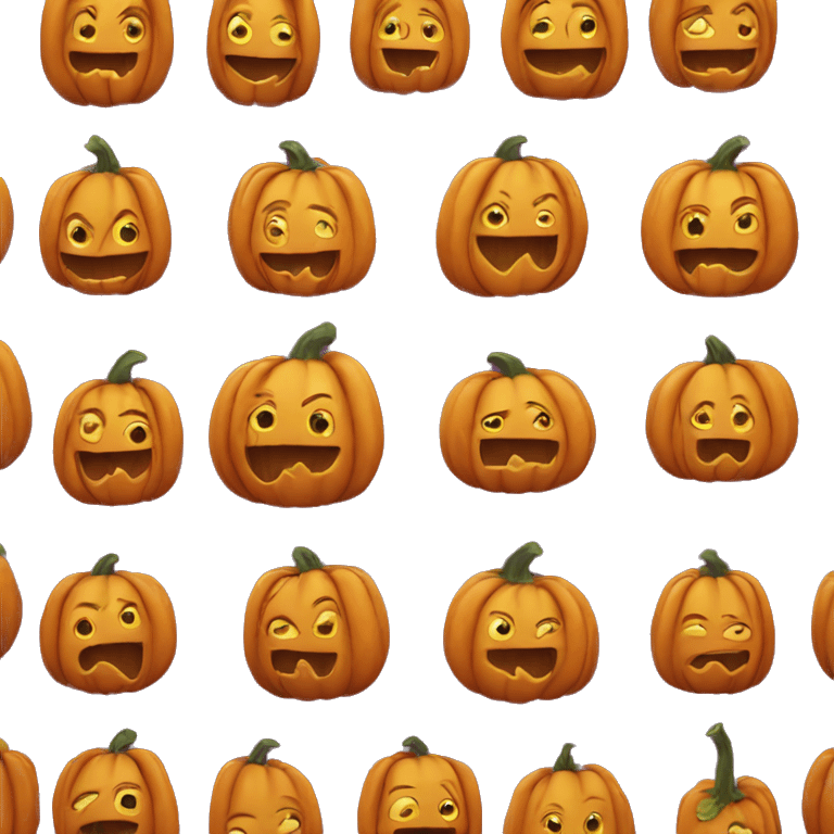 Cute pumkin emoji