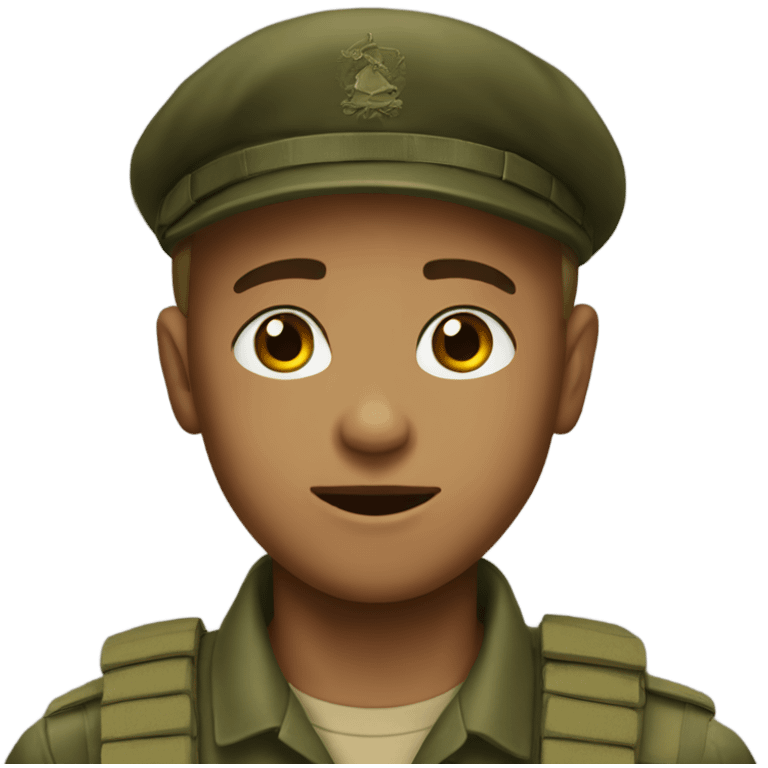 Army look boy emoji