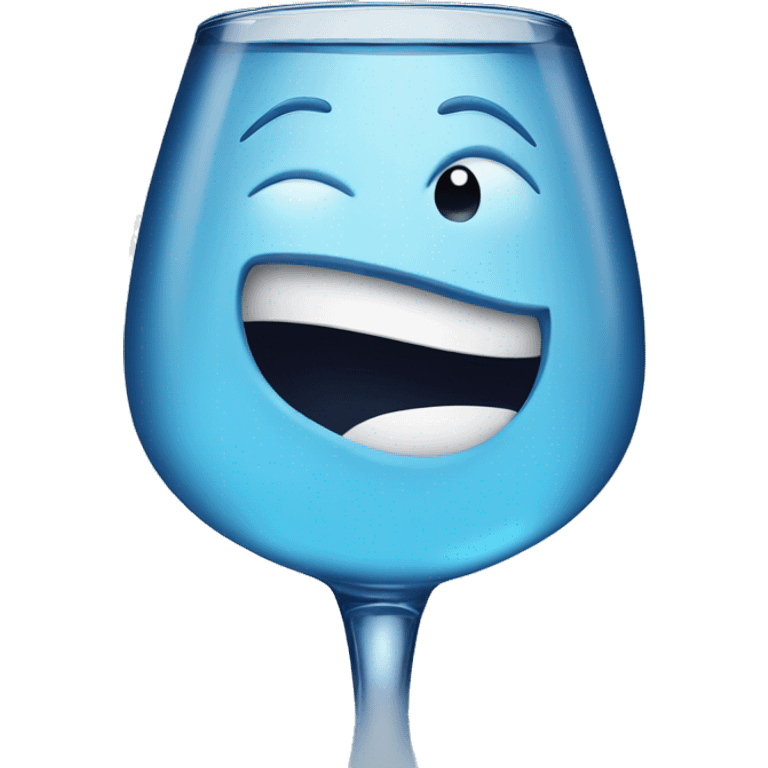 blue gin happy emoji